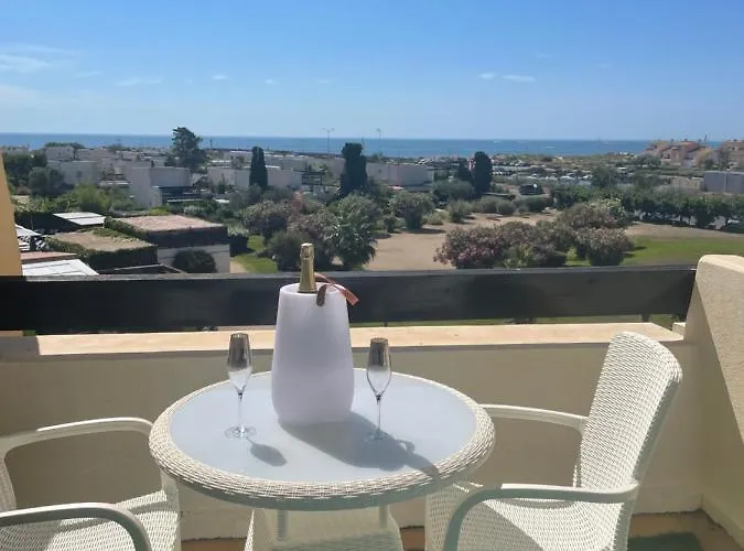 Showtime Naturiste Port Nature 6 Parking Privé Clim Ascenseur Vue Apartamento Agde