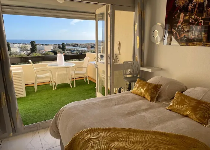 Showtime Naturiste Port Nature 6 Parking Privé Clim Ascenseur Vue Apartamento